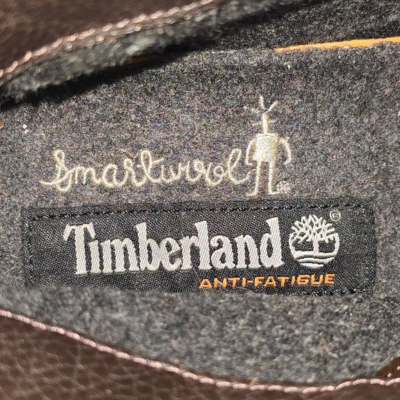 Timberland Smartwool Boots Sneakers Mens 10 Anti-Fatigue Brown Leather Gorpcore - Picture 9 of 11